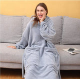 Blanket Sweatshirt Robe Winter Hoodies Outdoor Hooded Coats Warm Comfort Bathrobe Christmas Fleece Blanket Sudadera