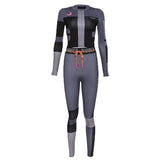 Women Long Sleeve CropTop Slim Outfit Tracksuit 2PCS Set Letter Print High Elastic Skinny Leggings Female