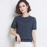 New Summer T Shirt Women Elasticity Oversized T-Shirt Woman Clothes Female Tops Short sleeve Women's tube top knit