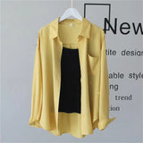 And Autumn Thin Shirt Outside The Women's Leisure Relaxed Long-Sleeved Chiffon Sunscreen Jacket 2025
