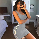 Women's Summer Dress Bodycon Sleeveless Party Party Short Mini Fashion Women's Wear brandy clothes iron dropshipping
