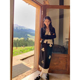 Wave Point Splicing Skirt Women's Dress 2025 New High-End Design Feeling Thin Straight-Tender