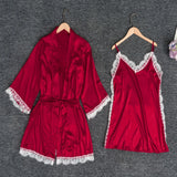 Stitling Elastic Lady Pyjamas Jersey With Pyjab Pajamas Set Solid Color Home