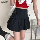Bandage Skirts Women Streetwear High Waist Y2k Females Kawaii All-match New Arrival Harajuku Summer Above Knee Korean