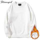 Women Vintage Sweatshirt Oversize Winter Fleece Sweatshirts Casual Green 2020 Autumn Warm Oversized Sweatshirt Women
