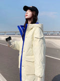 Winter Thicken Female Warm Parkas Long Jacket Snow Coat Women Casual Loose Puffer Big Pocket Hooded Coat Jackets