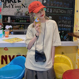Cotton Harajuku T-shirt Female Loose Casual Korean Hipster Woman's T Shirt 2020 Summer Basic Vintage Tops Women
