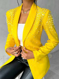New Fashion Casual Beads Small Suit Women's