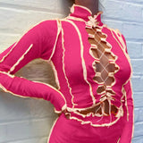 Hollow Out y2k Tank Tops Camisole Women Streetwear Ribbed Knit Crop Tops Summer Clubwear Bandage