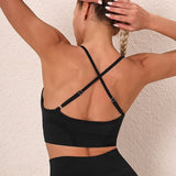 Women Sports Set Workout Sportswear Gym Clothing Fitness Long Sleeve Crop Top High Waist Leggings Sports