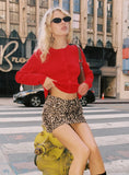 New Women's Sexy Cardigan Street Long-Sleeved Top Solid Color Cardigan