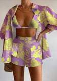 Fashion Casual Print Three-Piece Women's