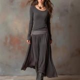 2025 Fashion Button Folded Velvet Long-Sleeved Shirt