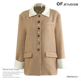 Early Spring Irregular Angolan Red Personality Cut Suit Jacket Blouse