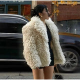 Faux Fur Fringe Coat-Outfit