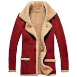 Autumn And Winter Burst Single Fur One Thick Coat Imitation Leather Velvet Men Coat