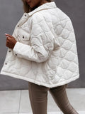 Turndown Collar Button Up Jacket with
