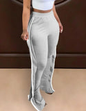 High Waist Ruffle Sides