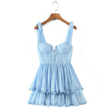 New Three-Layer Seven-Color Sexy Chiffon Sling