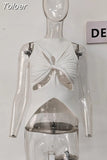 2023 Summer Women's Knitted Tops New Fashion High Collar Hollow Out Kink Sleeveless Solid Color Tank Tops Female