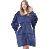 Sweatshirts Hoodie Woman Oversized Double Pockets Blanket with Sleeves Cozy Sherpa Winter Warm Fleece Giant TV