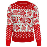 2025 New Wish Sweater Women's Christmas Snowflake Long-Sleeved Bottom Needle
