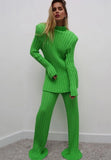 Winter Elegant Knit Top and Pants