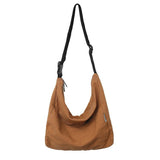 Washed Large Canvas Crossbody Bag-Outfit