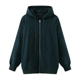 PUWD Oversize Women Thick Warm Hooded Jackets 2020 Winter Fashion Ladies Soft Cotton Long Coats Vintage Girls Chic