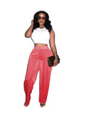 Toloer New Women's Casual Fleette Wide-Leg Pants-Outfit