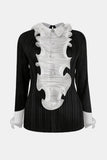 Lettuce Trim Accordion Pleated