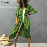 2023 Autumn Beach Kimono Swimwear Women Print Bikini Cover Ups Swimsuit Fashion Loose Plus Size Beachwear Hooded