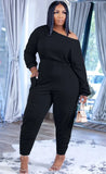 Casual Stacked Jumpsuit with