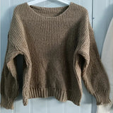Sweaters for Women 2023 Pull Femme Y2k Clothes O-neck Lantern Sleeve Casual Jumper Knitted Korean Cropped