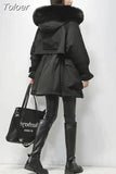 Women Down Jacket Winter 90% White Duck Down Jackets Female Real Fox Fur Collar Hooded Parkas Lady Coats Casaco Hooded