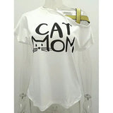 Explosion Casual Slanted Shoulders Cross Irregular Short-Sleeved Print Women