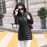 Padded Winter Puffer Autumn Warm Jacket Long Female Coat Plus Size Women Tops Loose Fashion Down Parka Feminina Coats