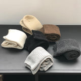 Women's Simple Wind Warm Medium Wool Stockings 2022 Winter New Thread Stockings Solid Stockings