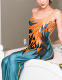 Sexy Printed Straps Slim Bodycon