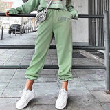 Print Women Casual SweatPant Hip Hop Loose Cotton High Waisted Pants Autumn Ladies Streetwear Trousers Joggers