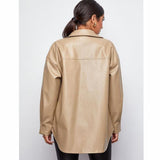 Toloer Winter And Fall New PU Leather Women's Shirt Fashion Women's Coat-Outfit