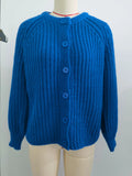2025 New Women's Solid-Color Casual Fashion Coarse Knit Long-Sleeved Sweater Cardigan