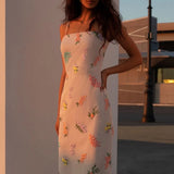 Temperament Lady Net Cloth Embroidered Sling
