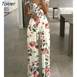 Long Women's Overalls Plants Print Asymmetrical Neck Wide Leg Jumpsuit High Waist Woman Jumpsuit Sleeveless Rompers