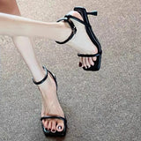 High Heels Women's Fine Summer Dress French Word With Roman Beautiful High Heel Sandals Female