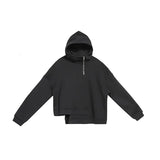 Loose Fit Asymmetrical Big Size Sweatshirt New Hooded Long Sleeve Women Big Size Fashion Tide Spring Autumn 2023