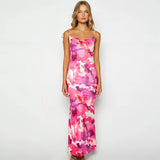Toloer 2023 Print Sexy Back Fanny Pack Hip Sling Dress Beach Dress-Outfit