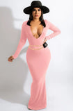 Party Sexy Deep-V Knit Long