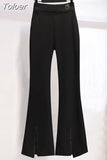 2023 Personalized Lace-up Pleated Jacket Blazer Loose Wide Leg Pants Two-piece Elegant Women's Pants Suit Office