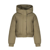 South Korean Small Tall Waist Short Down Cotton Jacket Female 2024 Winter New Versatile With Thick Bread Jacket-Outfit